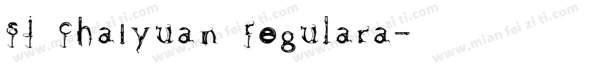 SJ Chaiyuan Regulara字体转换